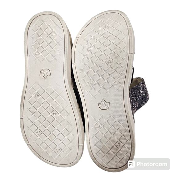 Spenco Women's Black Snake Tessa Orthotic Adjustable Strap Leather Sandal Size 8 - Picture 9 of 9